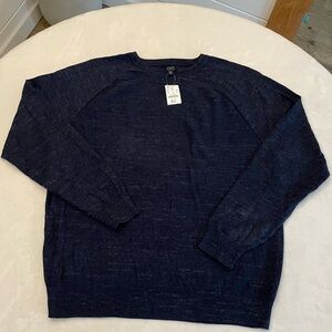 J. Crew Men's size extra large, Deep Blue Crewneck Sweater